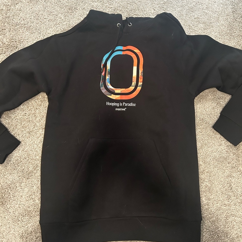Overtime Black Hoodie - Hooping is Paradise